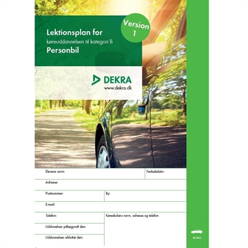 Lektionsplan til personbil version 1 - 2024