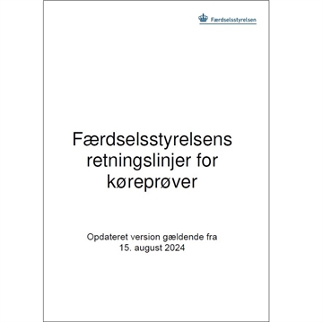 Retningslinjer for køreprøver